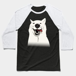 Lion Dad White Wolf Baseball T-Shirt